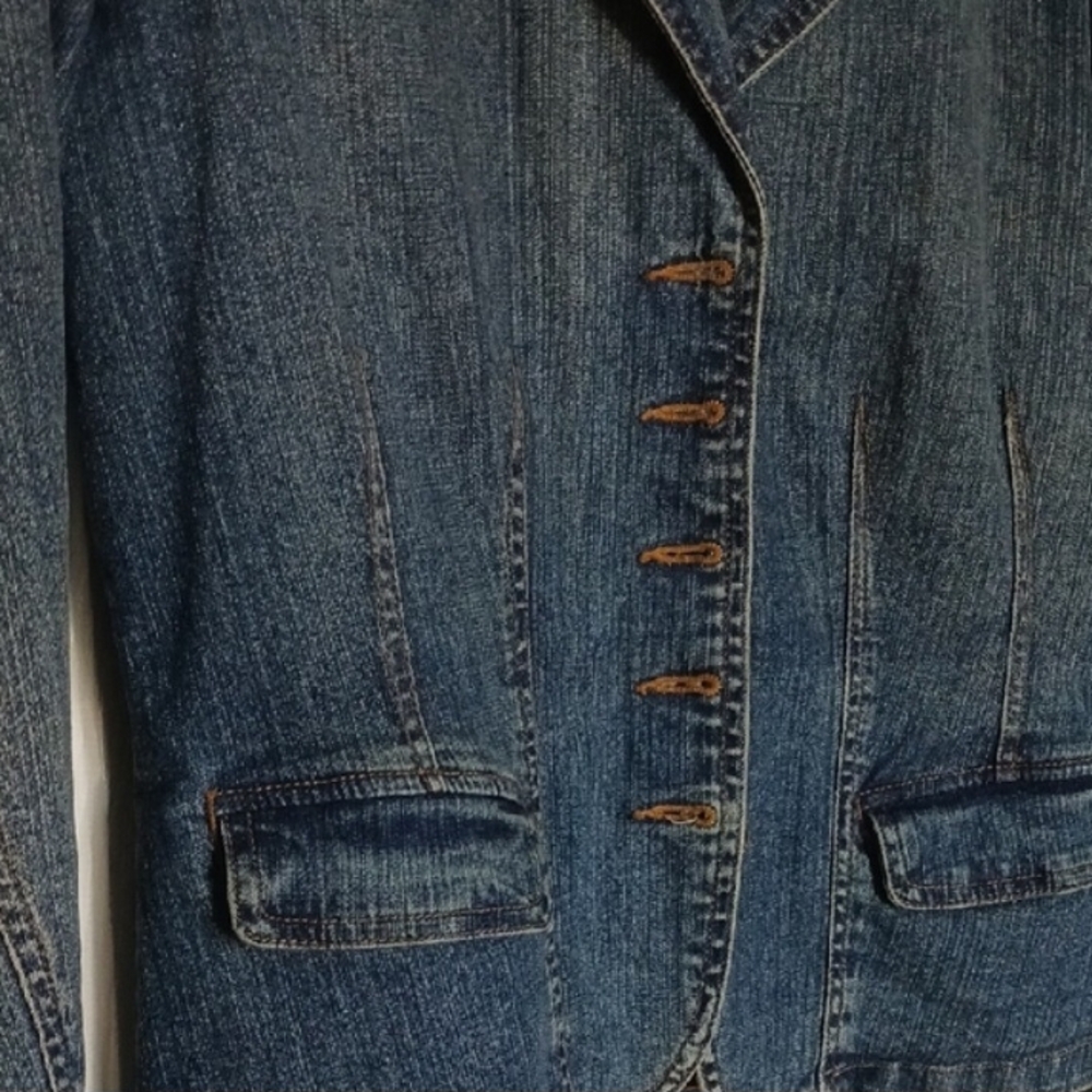 St. John's Bay Stretch Jean Jacket Size Medium - Picture 2 of 11
